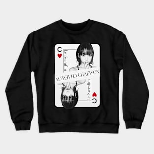 Chaewon Le Sserafim Card Crewneck Sweatshirt